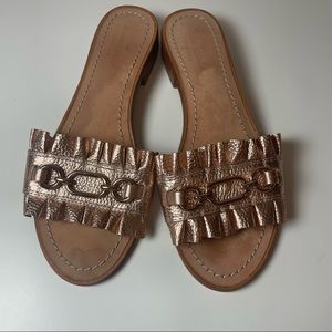 KATE SPADE ♠️ Rose Gold Sandal Slides 8